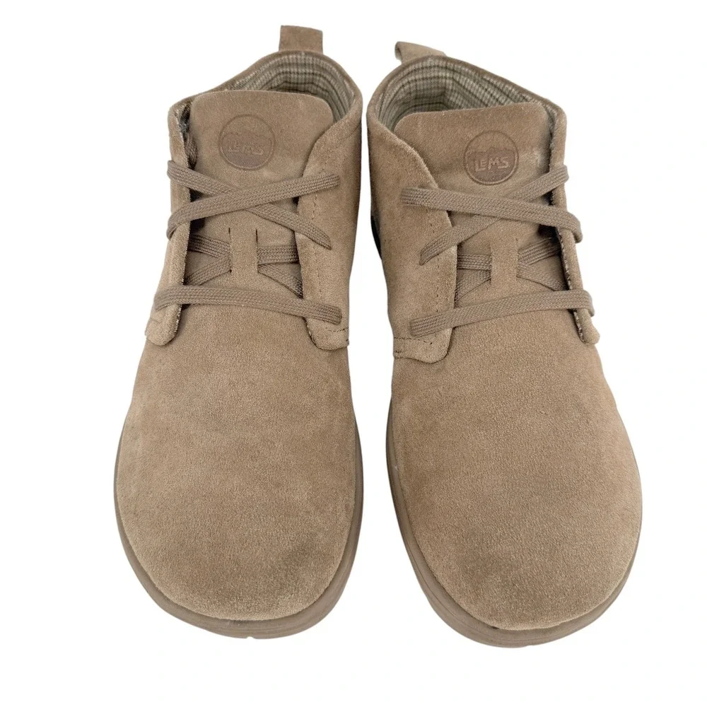 Lems Chukka Minimalist Zero Drop Ankle Boots Mens Size 11.5 Sandstone Tan Suede